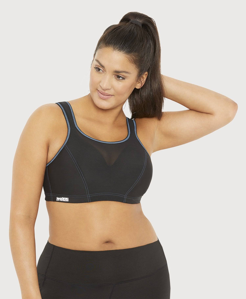 Black High Impact Cami Wire Sports Bra I871