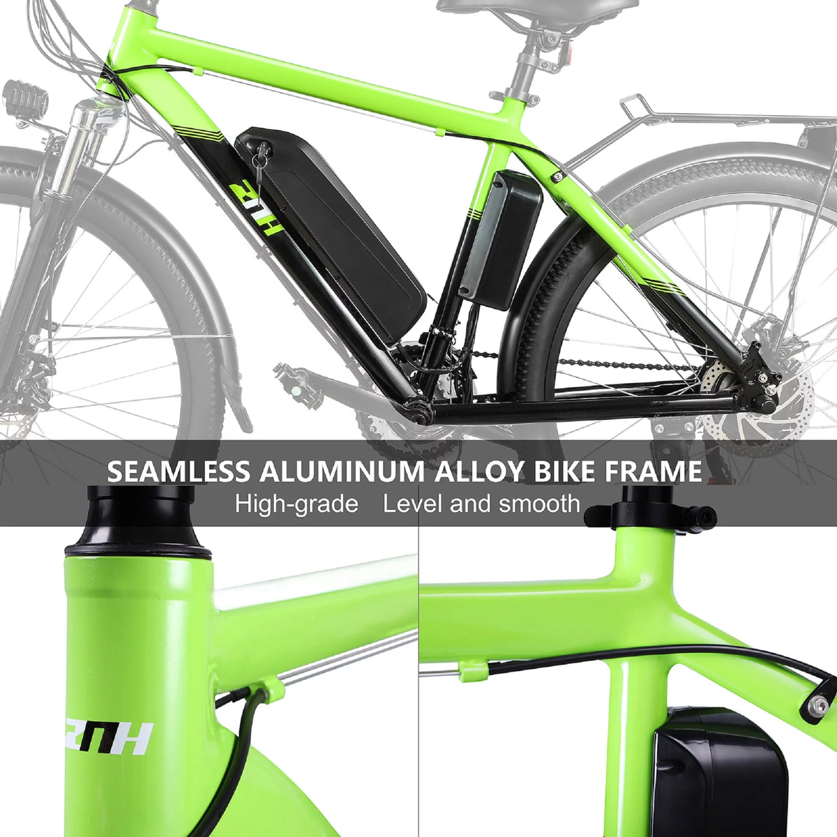 Electric Bike 26 Adults 350W Motor 36V 10Ah Battery 21-Speed Green K871
