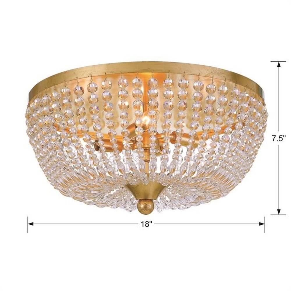 Matte Black 4 Light Ceiling Mount Q418043