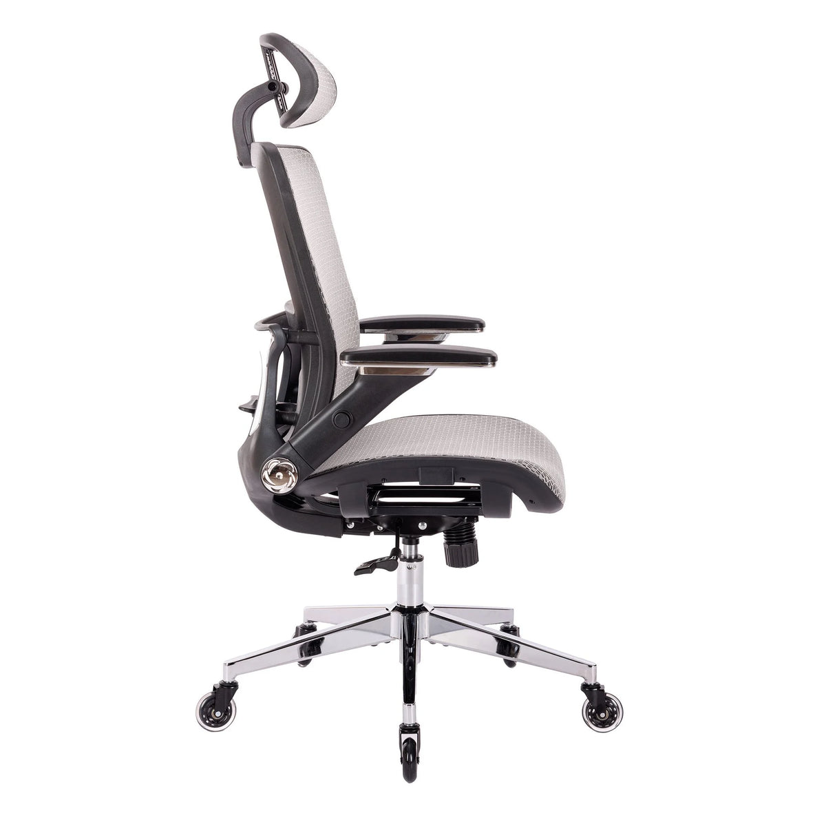 Grey Ergonomic Mesh Office Chair with Lumbar Support A65667