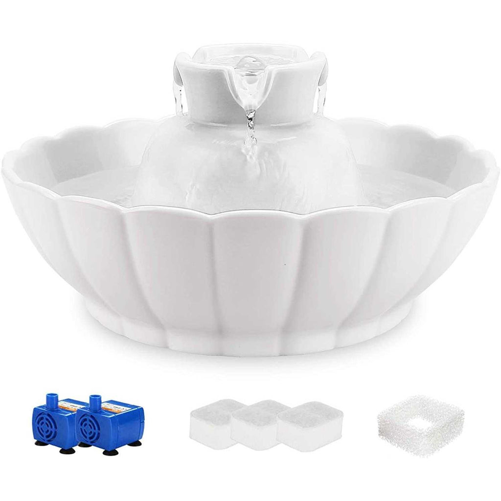 Ceramic Water Fountain for Cat & Dog D49582