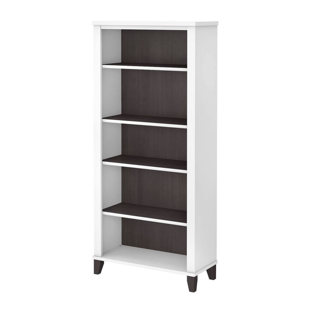 White 5 Shelf Bookcase E85638
