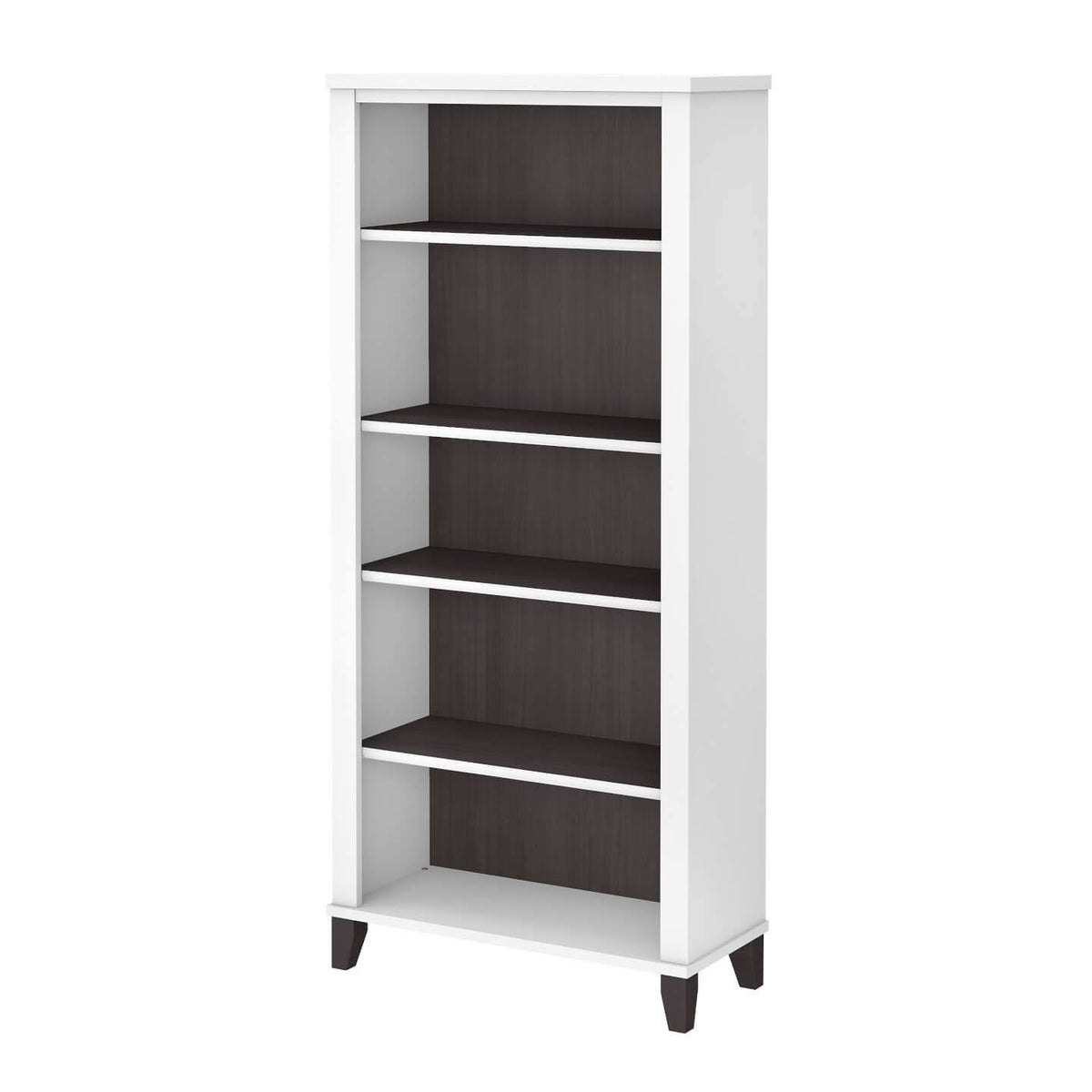 White 5 Shelf Bookcase E85638