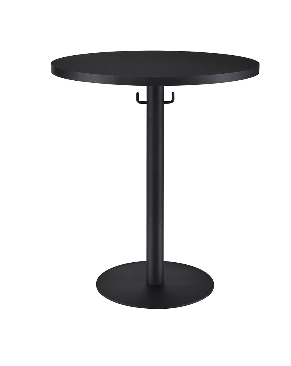 Round Solid Wood Coffee Table with Metal Base C677