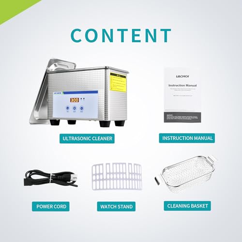 0.8L Ultrasonic Cleaner Stainless Steel Jewelry Cleaning Machine Z739293