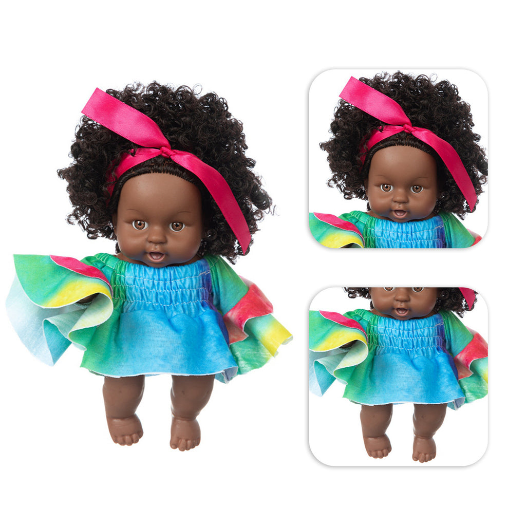 8 Inch Black Baby Dolls With Clothes Z183