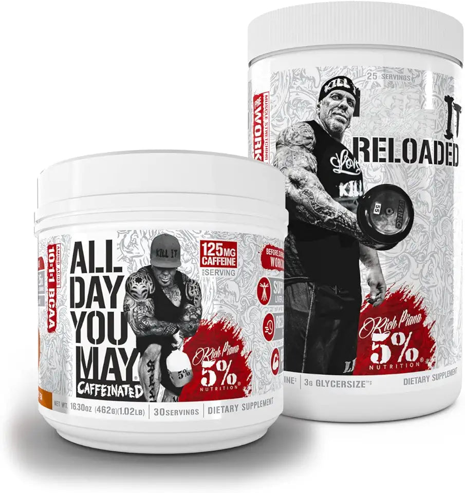 Caffeinated BCAA Powder and High-Stim Pre-Workout H841628