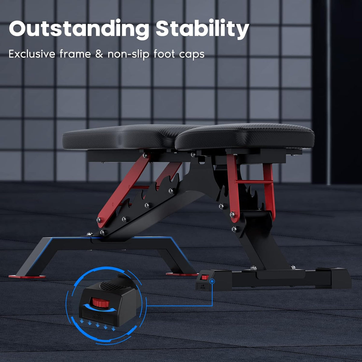 1100LBS Adjustable Weight Bench M55244