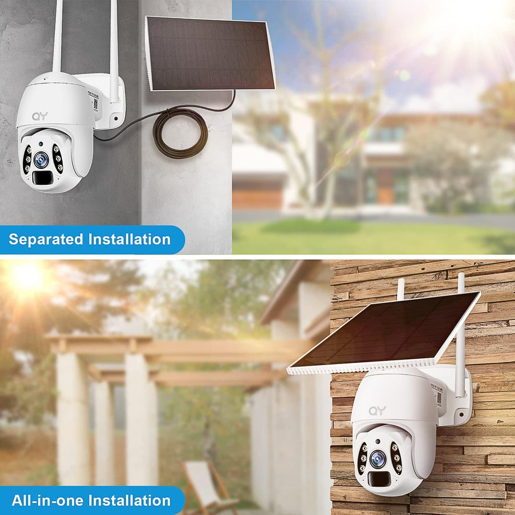 3 MP Wireless Pan & Tilt Security Camera with Motion Detection, 2-Way Audio, Color Night Vision, IP67 Waterproof K4927